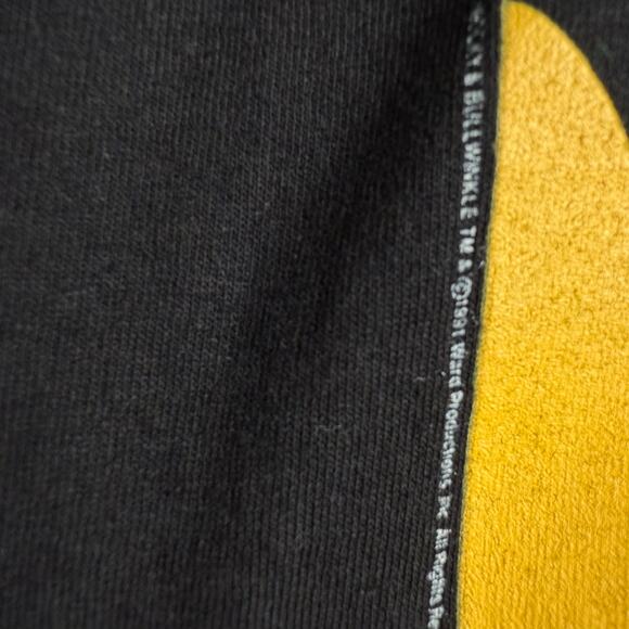 Taco Bell Bullwinkle Promo T-Shirt Size M Single Stitch USA Black Vintage 90s - Picture 5 of 6